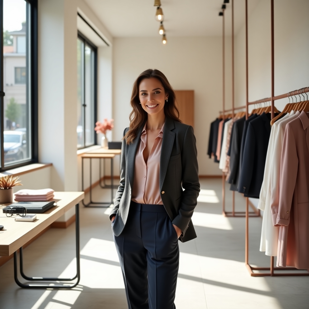 Modern boutique with optimized management